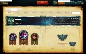 VENDO CONTA NO LOL NA MD10, COM BORDA DE PLATINA