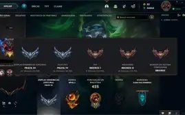 Conta lol - lvl 365 com 138 skins e mais!