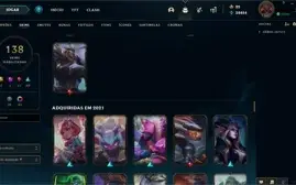 Conta lol - lvl 365 com 138 skins e mais!