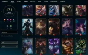 Conta De Lol Nível 578, Todos Os Campeões E Com 171 Skins