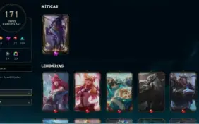 Conta De Lol Nível 578, Todos Os Campeões E Com 171 Skins