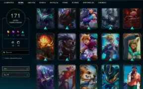 Conta De Lol Nível 578, Todos Os Campeões E Com 171 Skins