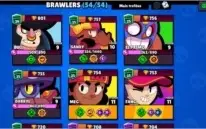 54/54 Brawlers | 47 Skins | 33K Troféus | Fang e Meg PODER11