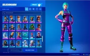 conta de fortnite S3 full, galaxy, minty, wonder, glow.