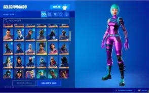 conta de fortnite S3 full, galaxy, minty, wonder, glow.