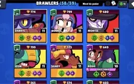 Conta Brawl Stars full e mais de 30 skins