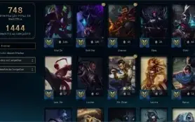 Conta LoL Platina IV Main JG E ADC