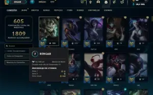 Diamante 2 com TODOS os champs e 168 Skins ( JG / ADC )