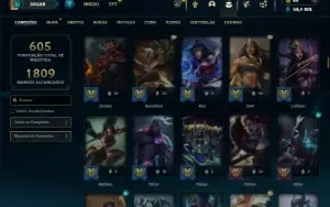 Diamante 2 com TODOS os champs e 168 Skins ( JG / ADC )