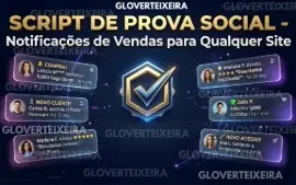 Script Prova Social - Notificações de Vendas para Sites