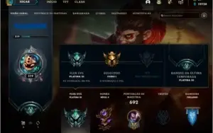 Conta com todos os campeões