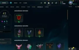 Conta League of Legends com mais de 500 skins