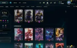 Conta League of Legends com mais de 500 skins