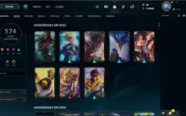 Conta League of Legends com mais de 500 skins