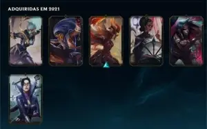Conta lol lvl 111 com varias skins