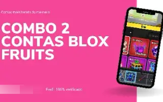 Combo Contas Blox Fruits Upadas