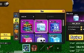 Combo Contas Blox Fruits Upadas