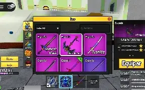 Combo Contas Blox Fruits Upadas