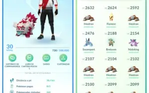 Conta Pokemon Go nível 30 - Time Azul
