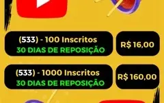 🔥🚀 Inscritos | 4k de Horas Monetizáveis | Curtidas Youtube