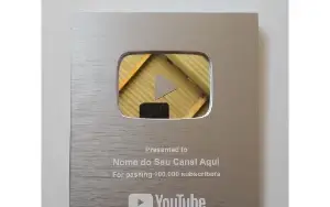 Youtube Placa 100K ( Personalizada )
