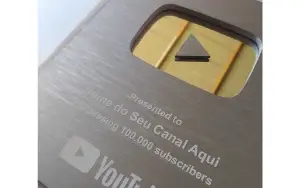 Youtube Placa 100K ( Personalizada )