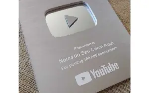 Youtube Placa 100K ( Personalizada )