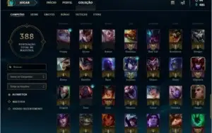 CONTA COM TODOS CAMPEOES E 241SKINS.