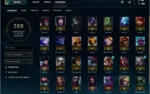 CONTA COM TODOS CAMPEOES E 241SKINS.