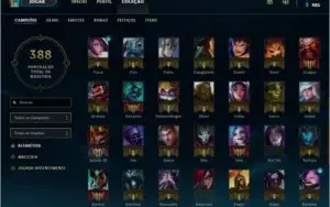 CONTA COM TODOS CAMPEOES E 241SKINS.