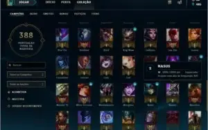 CONTA COM TODOS CAMPEOES E 241SKINS.