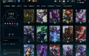 Unranked com TODOS os champs e 193 Skins ( ADC / JG )