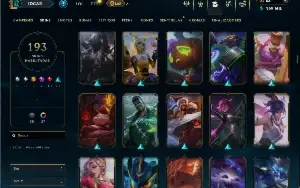 Unranked com TODOS os champs e 193 Skins ( ADC / JG )