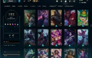 Unranked com TODOS os champs e 193 Skins ( ADC / JG )