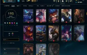 Unranked com TODOS os champs e 193 Skins ( ADC / JG )