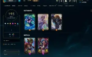 Unranked com TODOS os champs e 193 Skins ( ADC / JG )