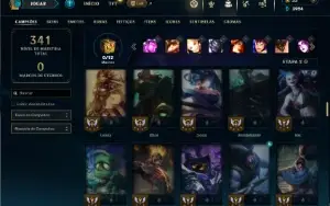 Unranked com 95 Champs e 42 Skins