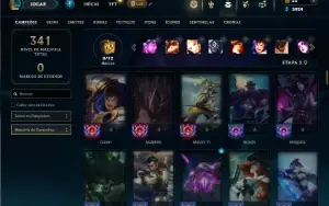 Unranked com 95 Champs e 42 Skins