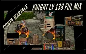Conta Wartale Knight level 138 Ful Itens Mix