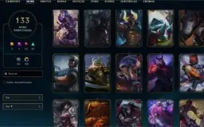 Conta do lol, com skin exclusiva do Pyke