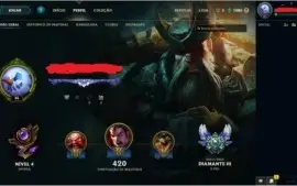 League of Legends conta Diamante - Varios Champs e Skins