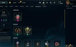Conta LoL com Diversas skins Lendárias e Épicas
