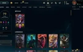 Conta LoL com Diversas skins Lendárias e Épicas