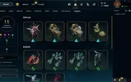 Conta LoL com Diversas skins Lendárias e Épicas