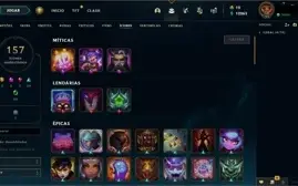 Conta LoL com Diversas skins Lendárias e Épicas