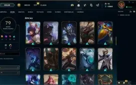 Conta LoL com Diversas skins Lendárias e Épicas