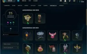 Conta LOL Ferro Boas Skins