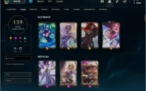 Conta LOL Ferro Boas Skins