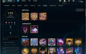 Conta LOL Ferro Boas Skins