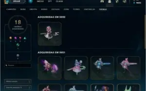 Conta LOL Ferro Boas Skins
